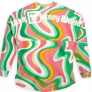 SWIRL Spirit Jersey Walt Disney World NWT Pink, Green, Orange & White